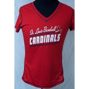 St Louis Cardinals MLB Genuine Merchandise TX3 Cool Large Red V-Neck Jersey Top